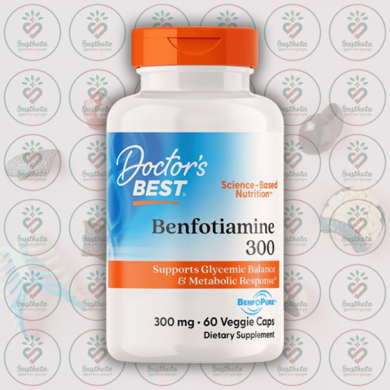 Doctor'S Best Benfotiamine 300 With Benfopure - 300 Mg - 60 Veggie Caps In Bangladesh Image 01
