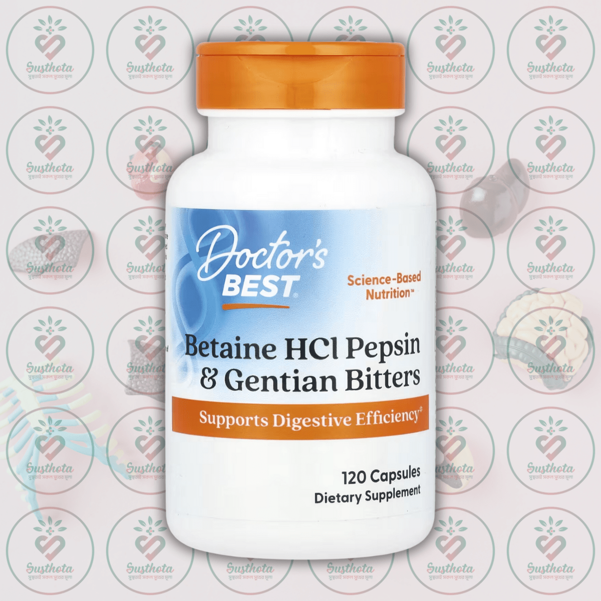 Doctor's Best Betaine Hcl Pepsin &Amp; Gentian Bitters - 120 Capsules In Bangladesh Image 01 Doctor's Best Betaine Hcl Pepsin &Amp; Gentian Bitters - 120 Capsules In Bangladesh Image 01