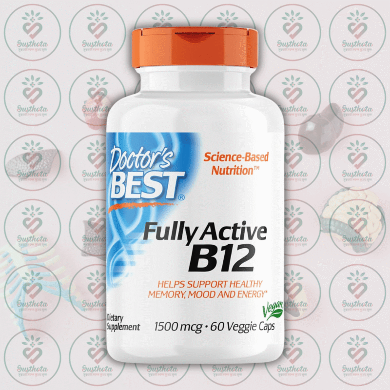 Doctors Best Fully Active B12 – 1500 Mcg – 60 Veggie Caps In Bangladesh Image 01