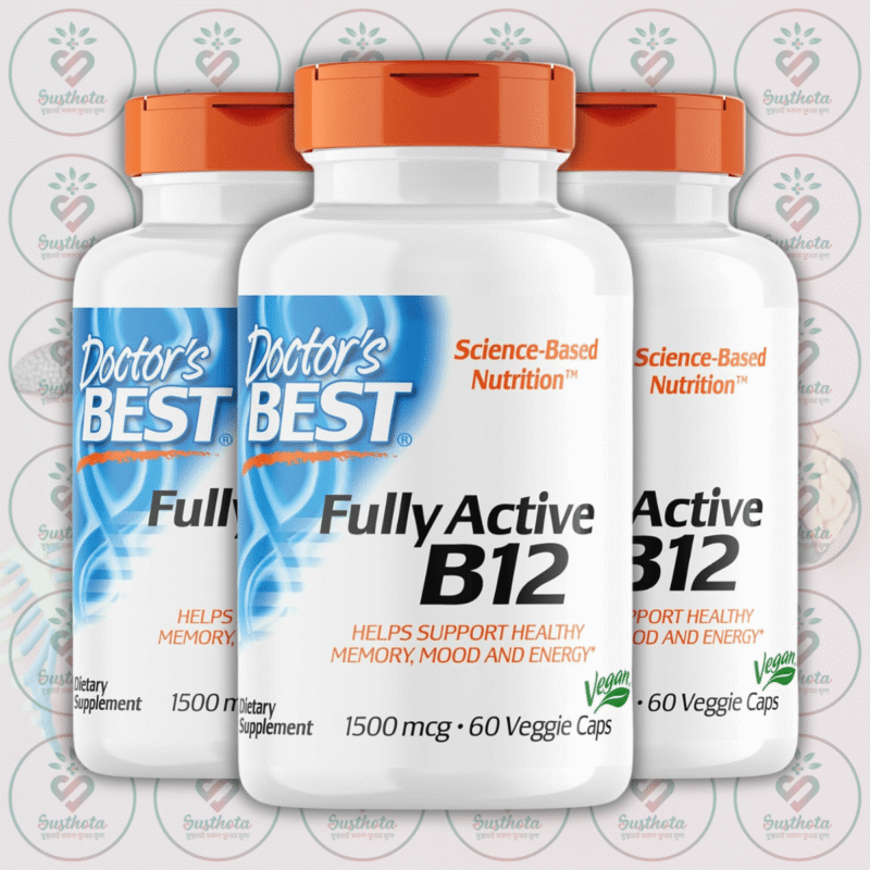 Doctor'S Best Fully Active B12 – 1500 Mcg – 60 Veggie Caps In Bangladesh Image 02