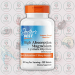 Doctor's Best High Absorption Magnesium Lysinate Glycinate - 200 mg - 120 Tablets in Bangladesh Image 01