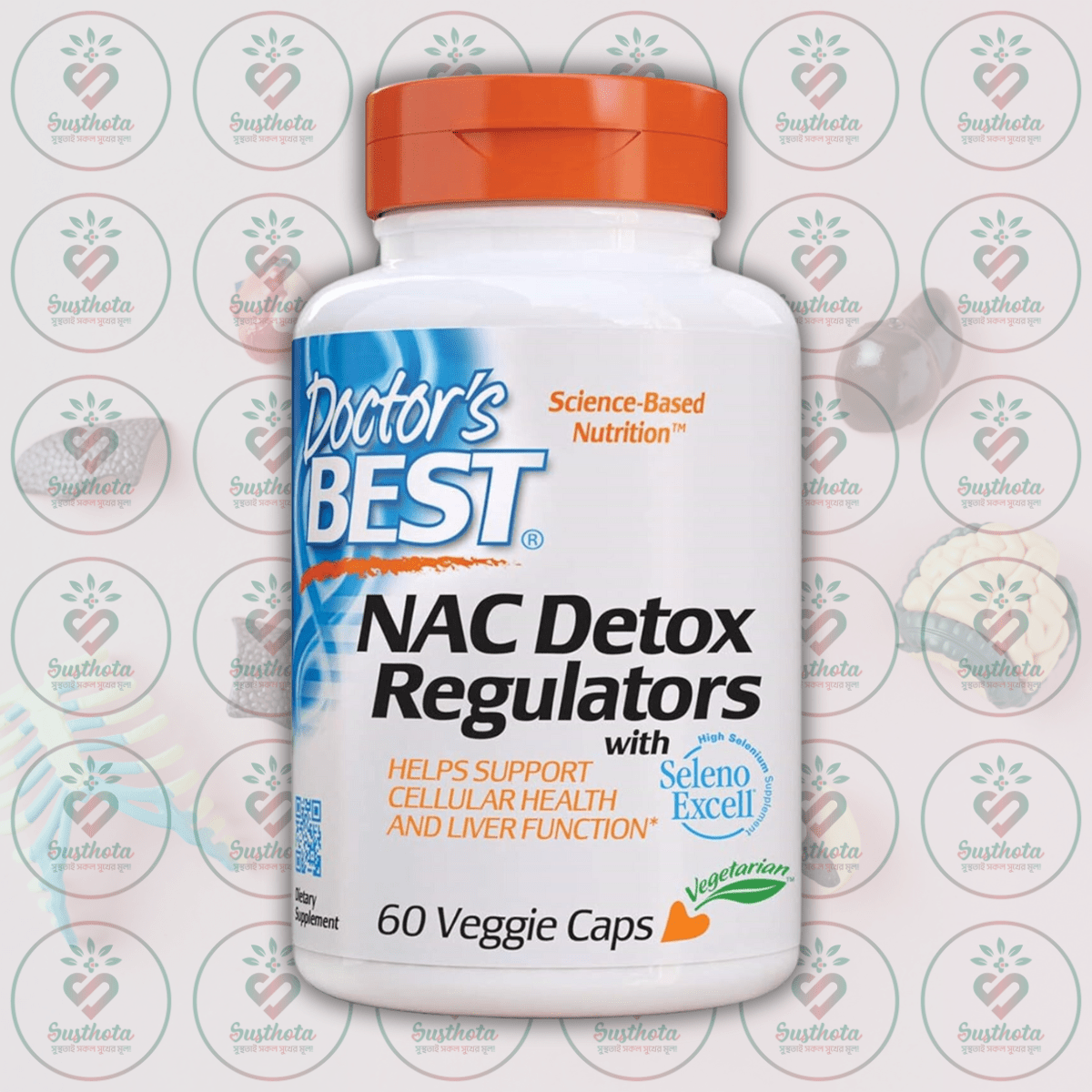 Doctor's Best Nac Detox Regulators – 600 Mg – 60 Veggie Caps In Bangladesh Image 01 Doctor's Best Nac Detox Regulators – 600 Mg – 60 Veggie Caps In Bangladesh Image 01