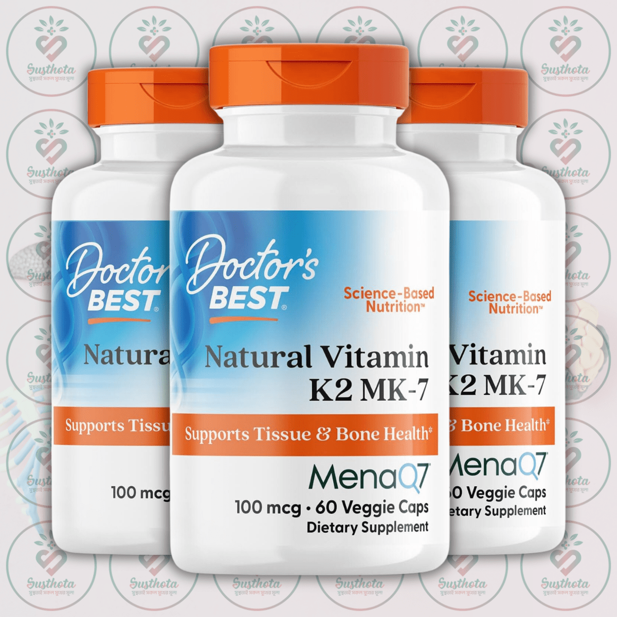 Doctor's Best Natural Vitamin K2 Mk-7 - 100 Mcg - 60 Veggie Capsules In Bangladesh Image 02 Doctor's Best Natural Vitamin K2 Mk-7 - 100 Mcg - 60 Veggie Capsules In Bangladesh Image 02