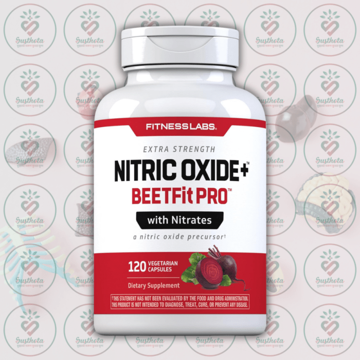 Fitness Labs Nitric Oxide+ Beetfit Pro - 3000 Mg - 120 Vegetarian Capsules In Bangladesh Image 01