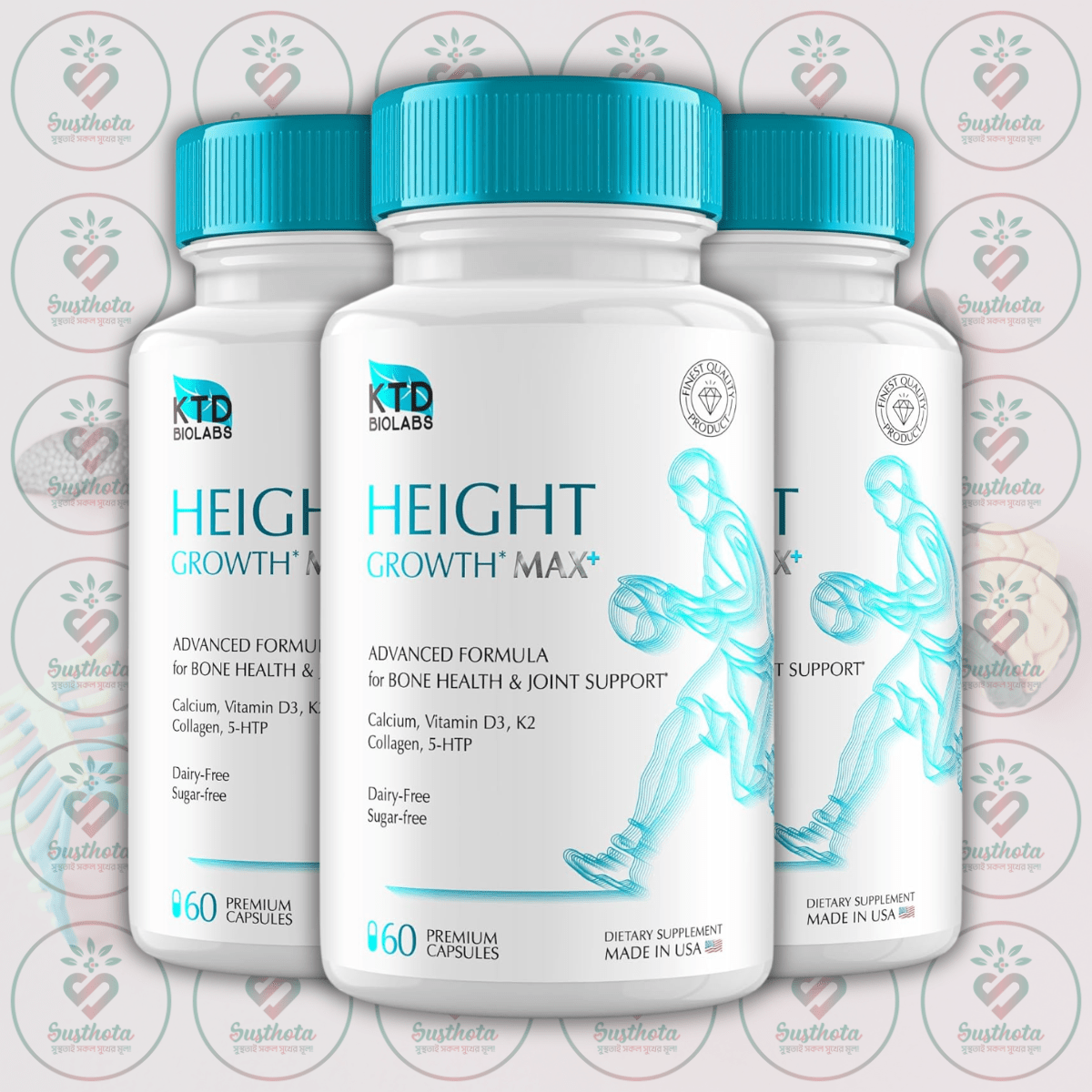 Ktd Biolabs Height Growth Max+ - 60 Capsules In Bangladesh Image 02 Ktd Biolabs Height Growth Max+ - 60 Capsules In Bangladesh Image 02