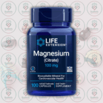 Life Extension Magnesium (Citrate) - 100 mg - 100 Vegetarian Capsules in Bangladesh Image 01