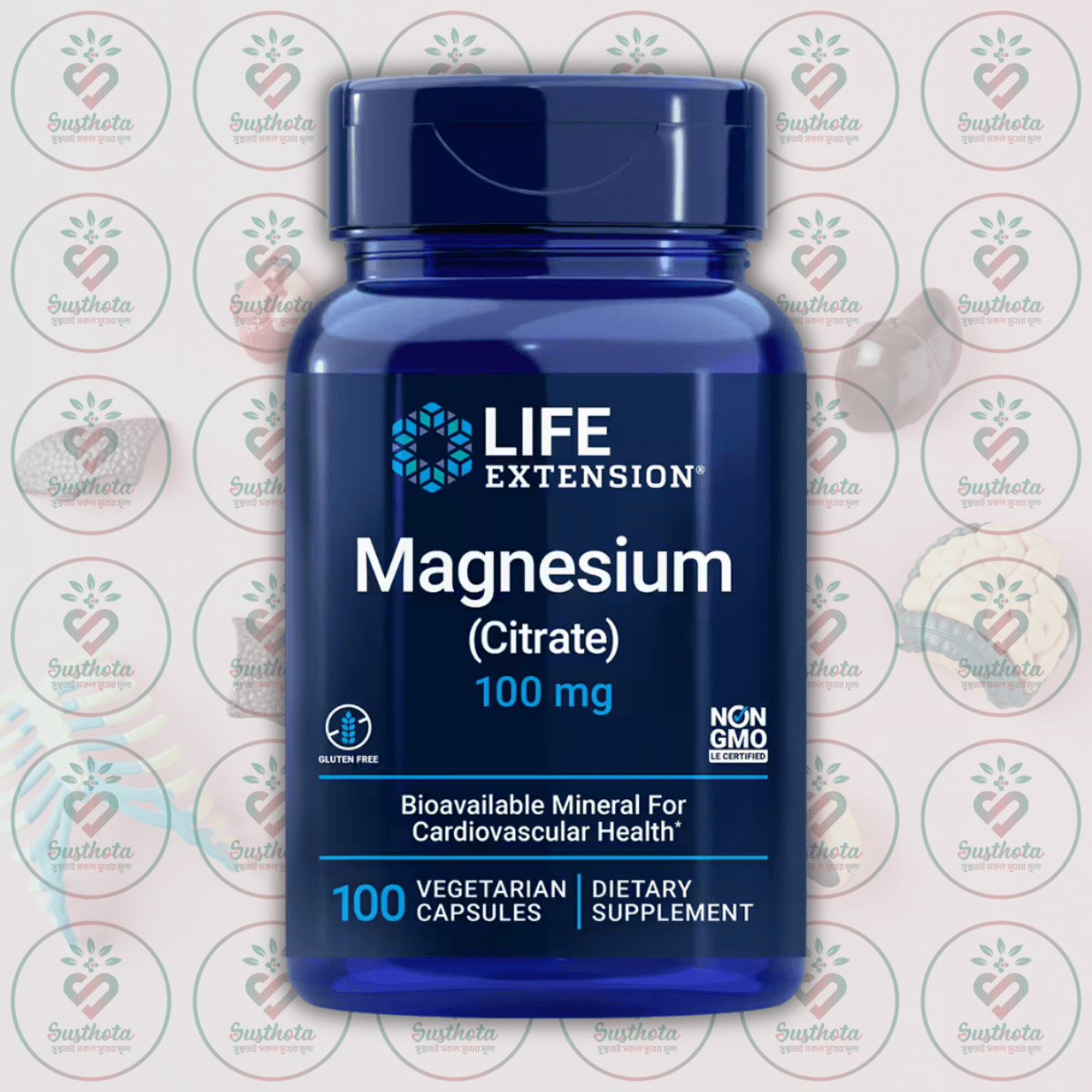 Life Extension Magnesium (Citrate) - 100 Mg - 100 Vegetarian Capsules In Bangladesh Image 01 Life Extension Magnesium (Citrate) - 100 Mg - 100 Vegetarian Capsules In Bangladesh Image 01