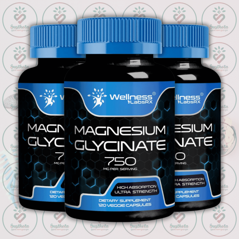 Wellness Labsrx Magnesium Glycinate - 750Mg - 120 Veggie Capsules In Bangladesh Image 02