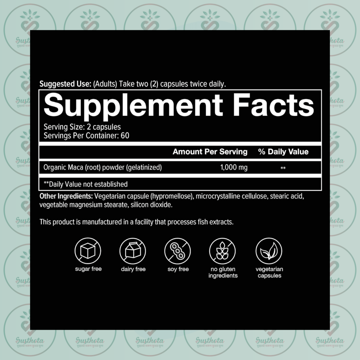 Youtheory Men's Maca - 120 Veg Caps In Bangladesh Supplement Facts Youtheory Men's Maca - 120 Veg Caps In Bangladesh Supplement Facts