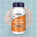 NOW Acetyl-L-Carnitine – 500 mg – 50 Veg Capsules in Bangladesh Image 01