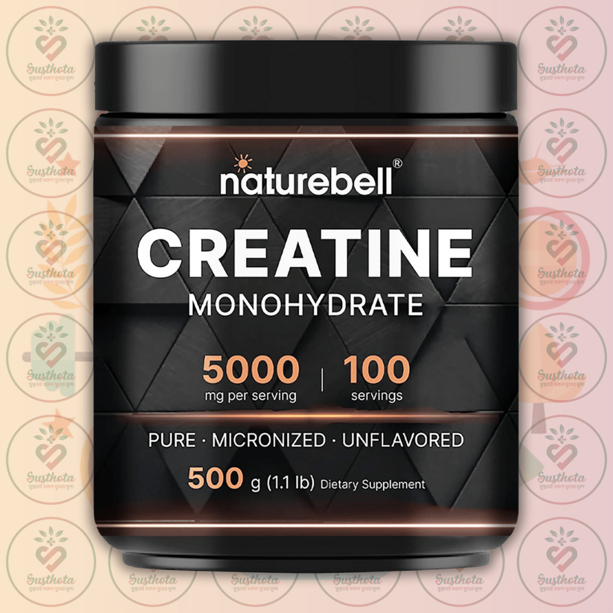 Naturebell Creatine Monohydrate - 5000 Mg - 500G In Bangladesh Image 01 Naturebell Creatine Monohydrate - 5000 Mg - 500G In Bangladesh Image 01