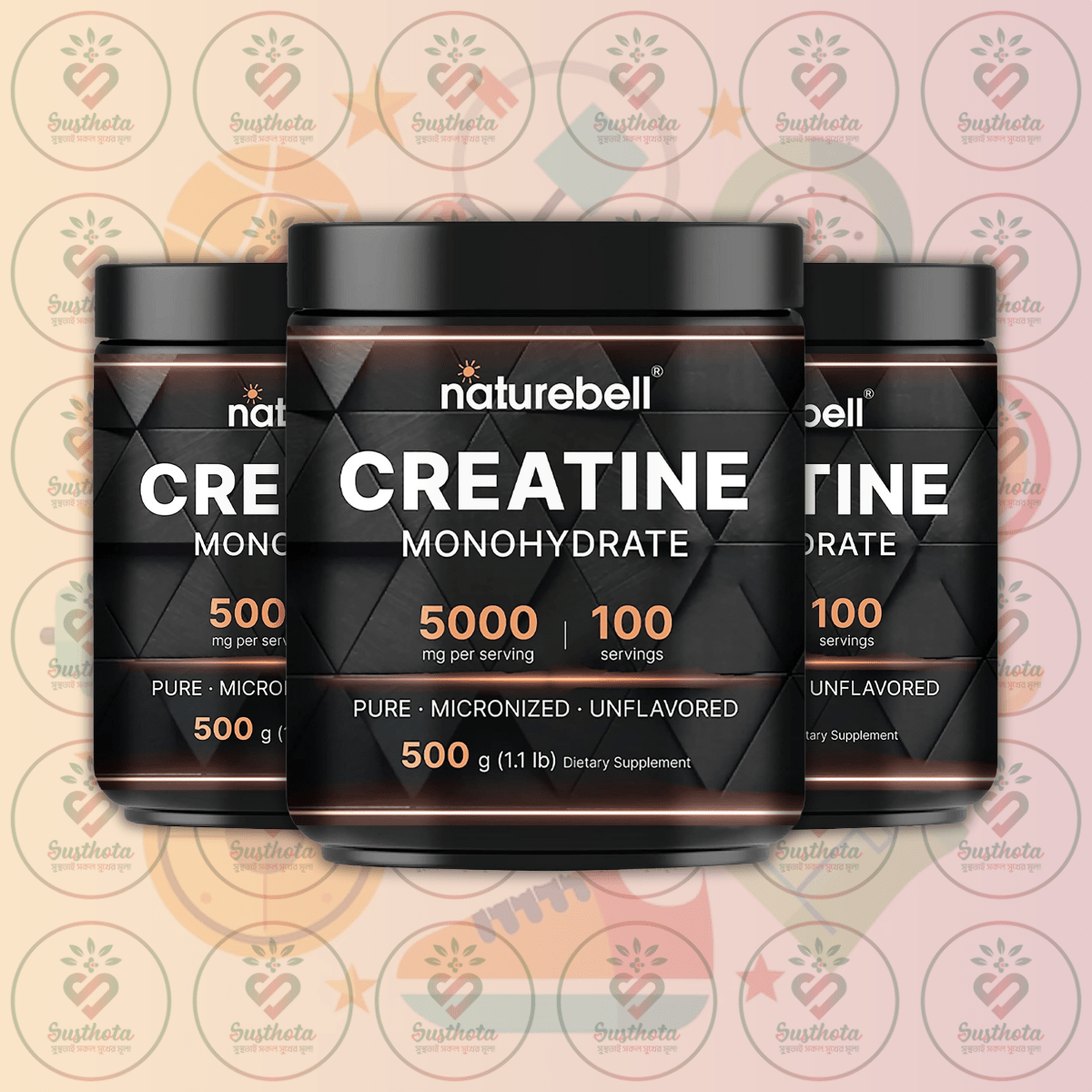 Naturebell Creatine Monohydrate - 5000 Mg - 500G In Bangladesh Image 02 Naturebell Creatine Monohydrate - 5000 Mg - 500G In Bangladesh Image 02