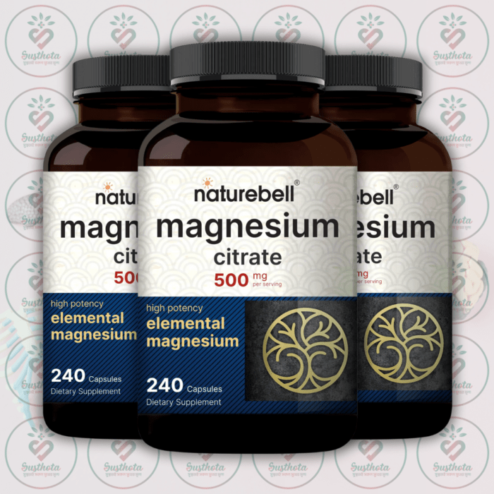 Naturebell Magnesium Citrate – 500 Mg – 240 Capsules In Bangladesh Image 02