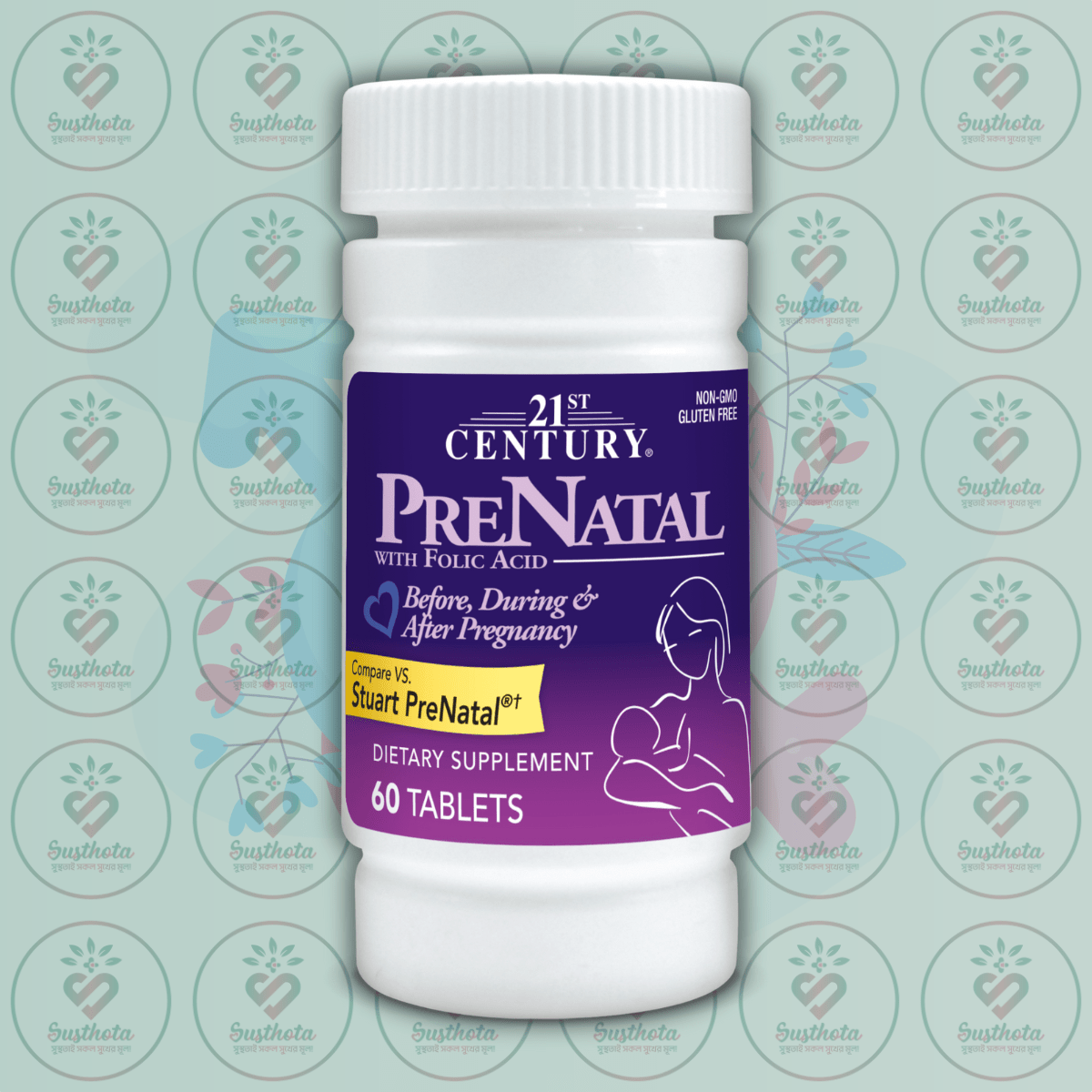 21St Century Prenatal With Folic Acid - 60 Tablets In Bangladesh Image 01 21St Century Prenatal With Folic Acid - 60 Tablets In Bangladesh Image 01