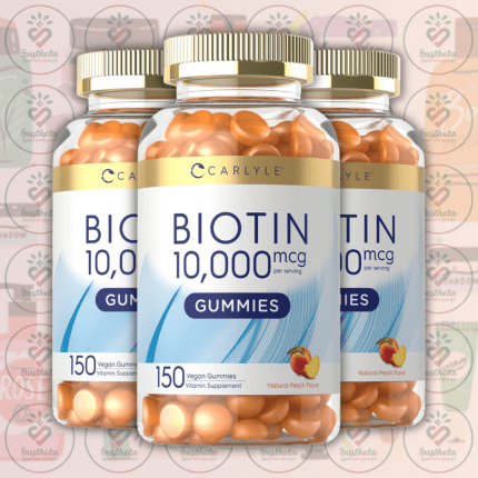 Carlyle Biotin Gummies – 10,000 mcg – 150 Vegan Gummies in Bangladesh Image 02