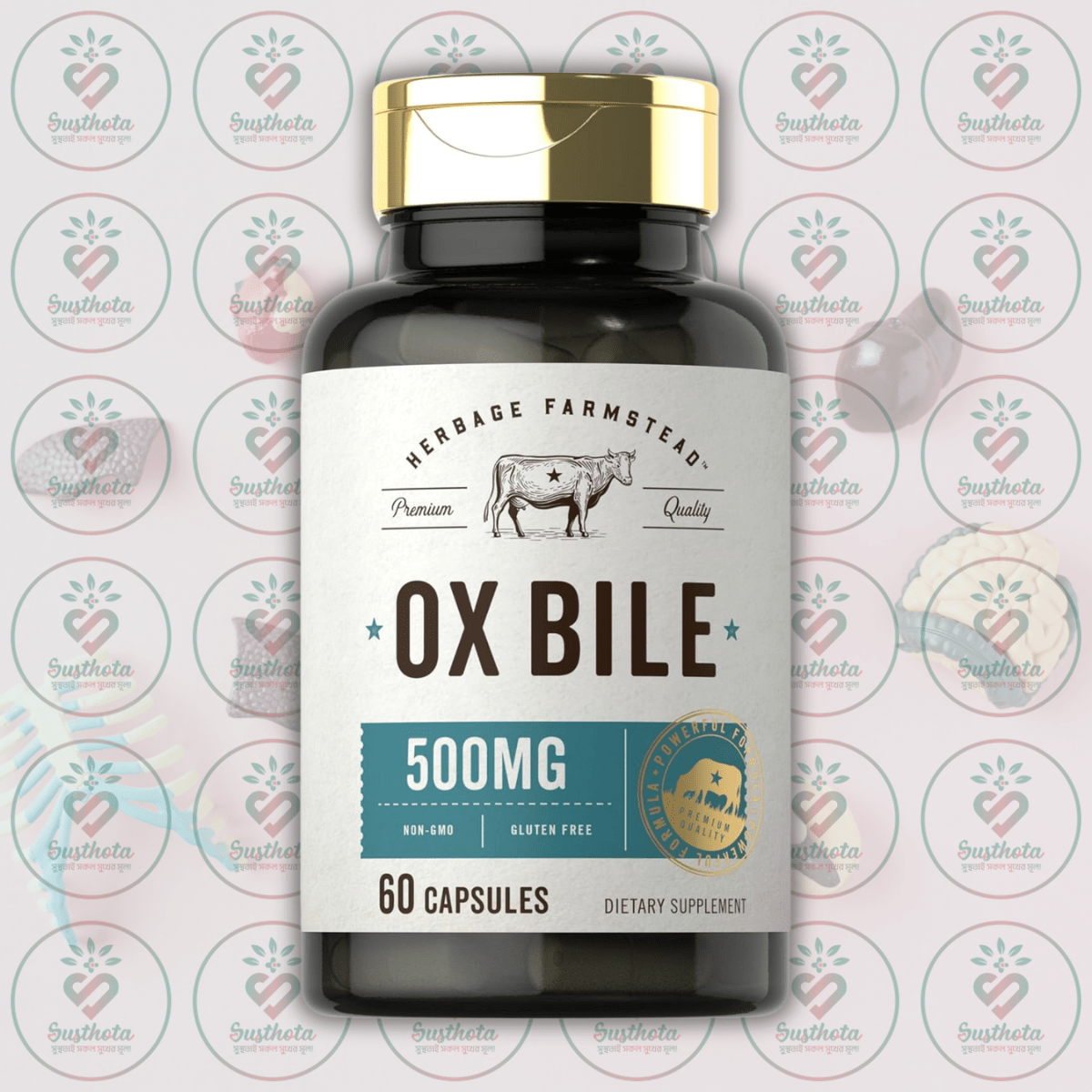 Carlyle Herbage Farmstead Ox Bile – 500Mg – 60 Capsules In Bangladesh Image 01 Carlyle Herbage Farmstead Ox Bile – 500Mg – 60 Capsules In Bangladesh Image 01