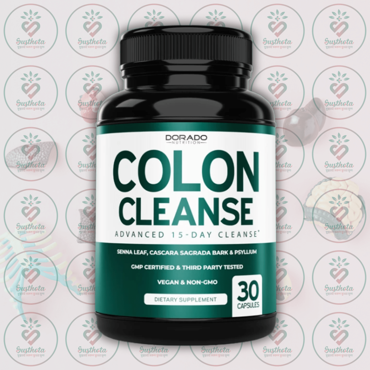 Dorado Nutrition Colon Cleanse - Advanced 15-Day Cleanse - 30 Capsules in Bangladesh Image 01