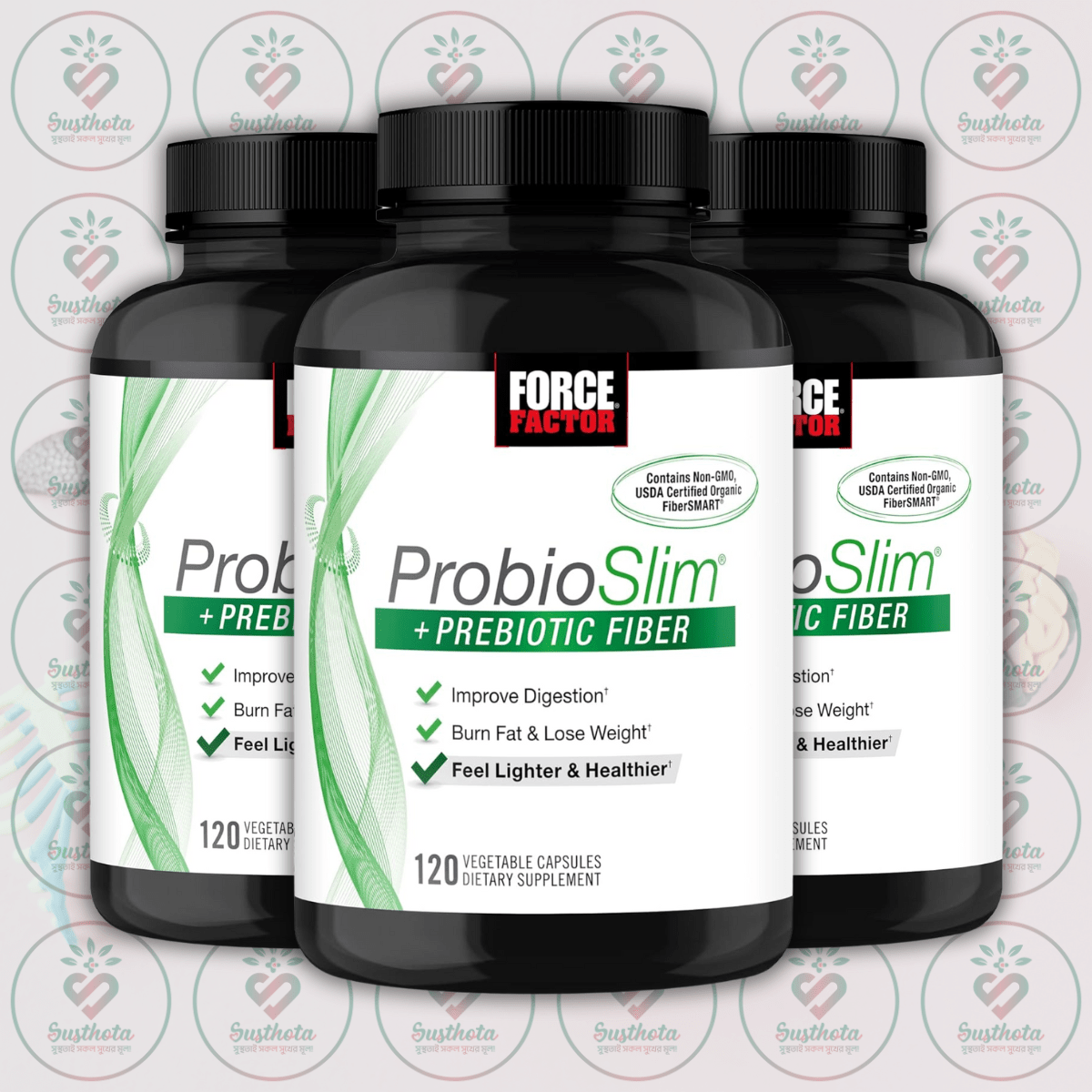 Force Factor ProbioSlim + Prebiotic Fiber - 120 Vegetable Capsules in Bangladesh Image 02