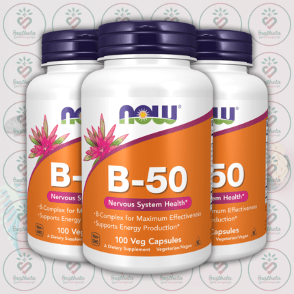 NOW Vitamin B-50 – 100 Veg Capsules in Bangladesh Image 02