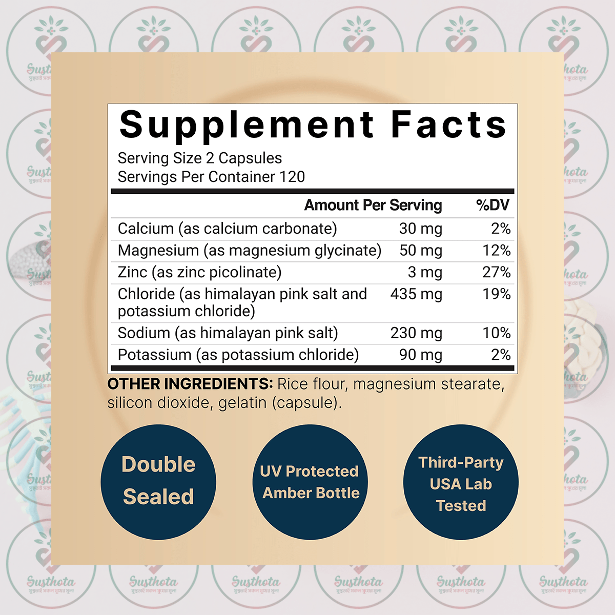 Naturebell Advanced Electrolyte Hydration Pills - 240 Capsules In Bangladesh Supplement Facts Naturebell Advanced Electrolyte Hydration Pills - 240 Capsules In Bangladesh Supplement Facts