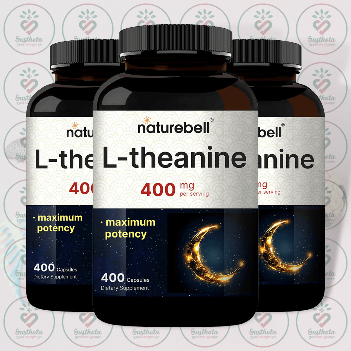 Naturebell L-Theanine - 400 Mg - 400 Capsules In Bangladesh Image 02 Naturebell L-Theanine - 400 Mg - 400 Capsules In Bangladesh Image 02