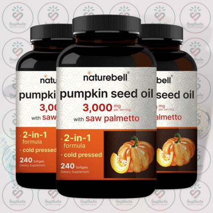 NatureBell Pumpkin Seed Oil - 3000 mg - 240 Softgels in Bangladesh Image 02