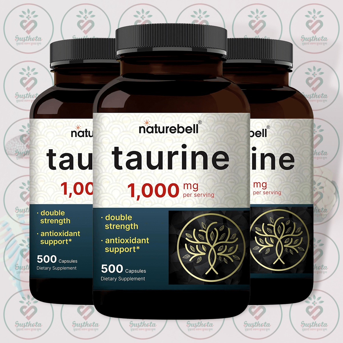 Naturebell Taurine - 1,000 Mg - 500 Capsules In Bangladesh Image 02 Naturebell Taurine - 1,000 Mg - 500 Capsules In Bangladesh Image 02