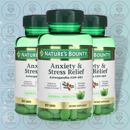 Nature's Bounty Anxiety & Stress Relief with Ashwagandha KSM-66 - 600 mg - 90 Tablets in Bangladesh Image 02