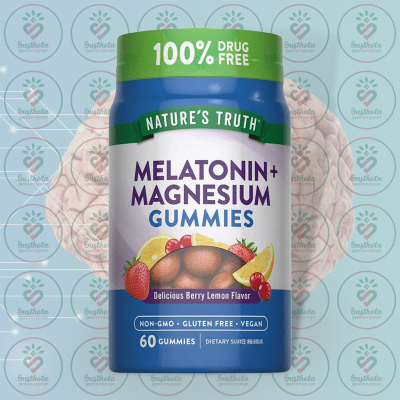 Nature'S Truth Melatonin + Magnesium Gummies – 10 Mg – 60 Vegan Gummies In Bangladesh Image 01