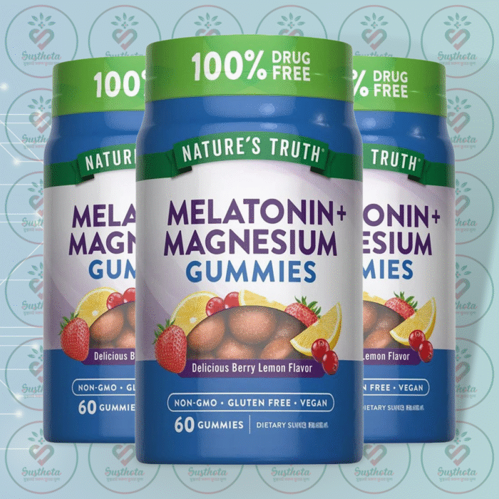 Nature'S Truth Melatonin + Magnesium Gummies – 10 Mg – 60 Vegan Gummies In Bangladesh Image 02