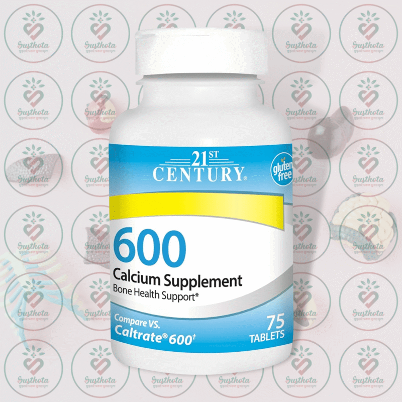 21St Century Calcium – 600 Mg – 75 Tablets In Bangladesh Image 01