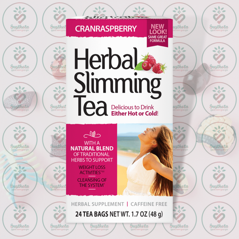 Home 136 21St Century Herbal Slimming Tea - Cranraspberry - 24 Tea Bags In Bangladesh Image 01