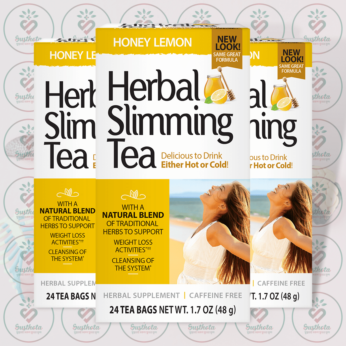 21st Century Herbal Slimming Tea - Honey Lemon - 24 Tea Bags in Bangladesh Image 02