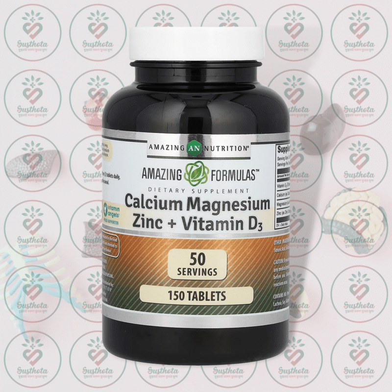 Amazing Nutrition Calcium Magnesium Zinc + Vitamin D3 - 150 Tablets In Bangladesh Image 01