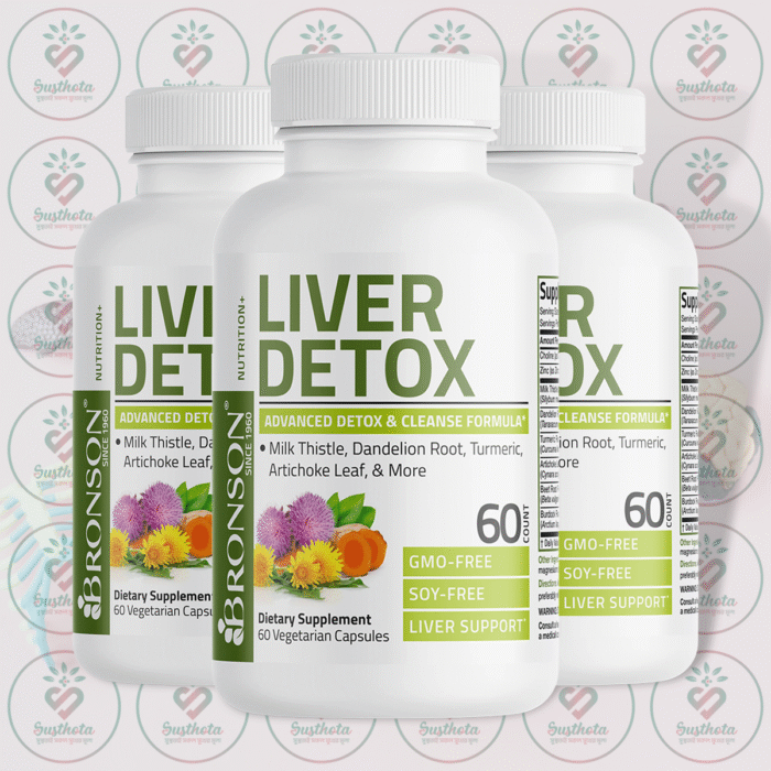 Bronson Liver Detox Advanced Detox &Amp; Cleansing Formula - 60 Vegetarian Capsules In Bangladesh Image 02