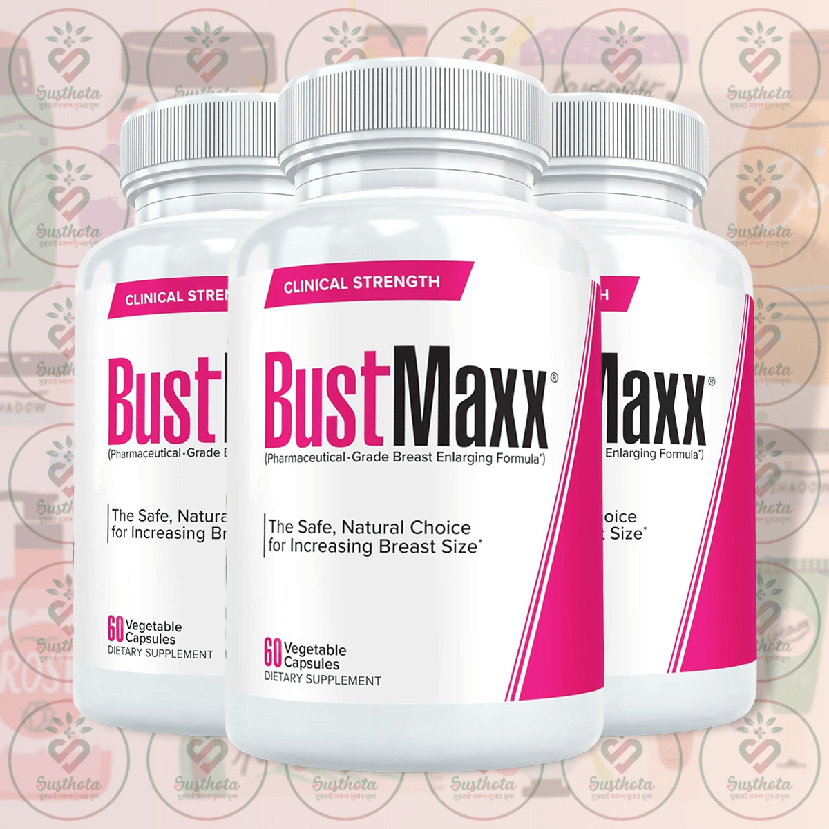 Bustmaxx Clinical Strength Breast Enlarging Formula - 60 Vegetable Capsules In Bangladesh Image 02 Bustmaxx Clinical Strength Breast Enlarging Formula - 60 Vegetable Capsules In Bangladesh Image 02