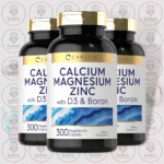 Carlyle Calcium Magnesium Zinc with D3 + Boron - 300 Vegetarian Caplets in Bangladesh Image 02
