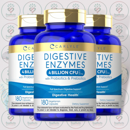Carlyle Digestive Enzymes with Probiotics & Prebiotics - 4 Billion CFU - 180 Vegetarian Capsules in Bangladesh Image 02