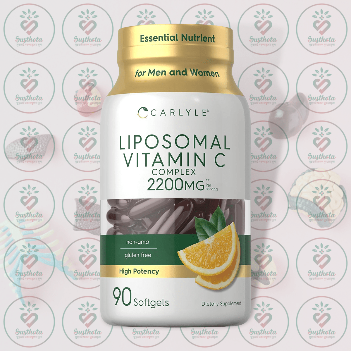 Carlyle Liposomal Vitamin C Complex - 2200Mg - 90 Softgels In Bangladesh Image 01 Carlyle Liposomal Vitamin C Complex - 2200Mg - 90 Softgels In Bangladesh Image 01