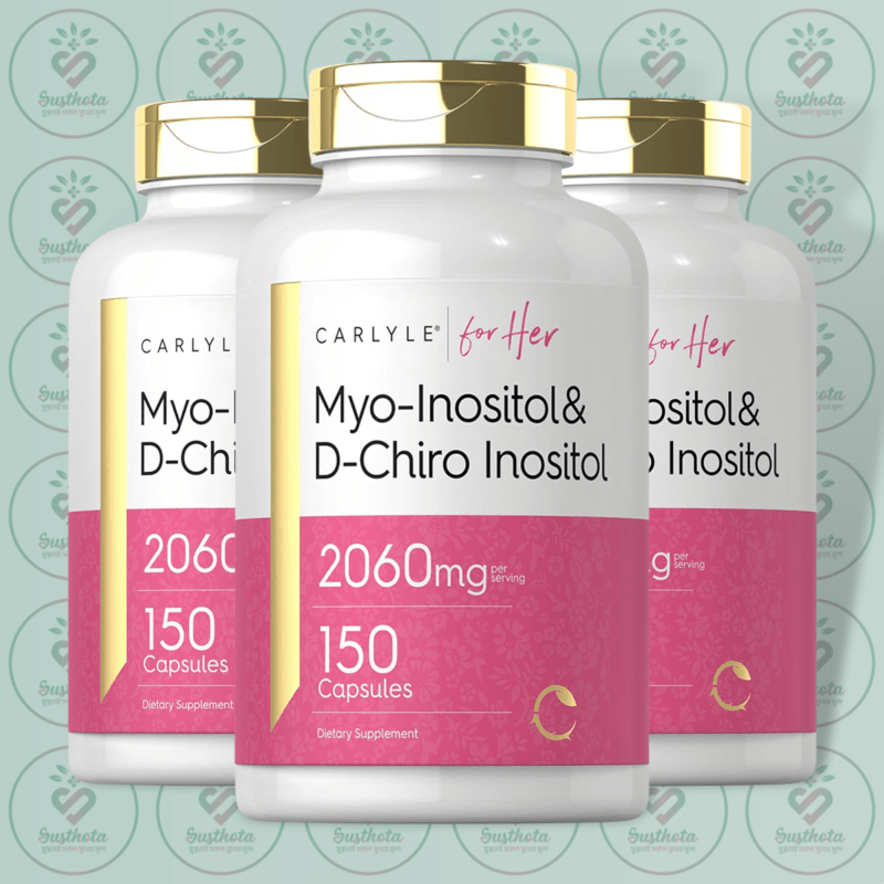 Carlyle Myo-Inositol &Amp; D-Chiro Inositol - 2060Mg - 150 Capsules In Bangladesh Image 02