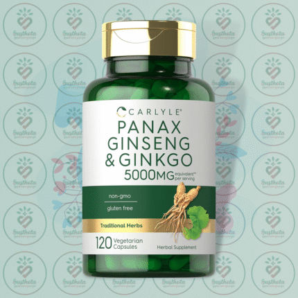 Carlyle Panax Ginseng + Ginkgo Biloba - 5000mg - 120 Vegetarian Capsules in Bangladesh Image 01