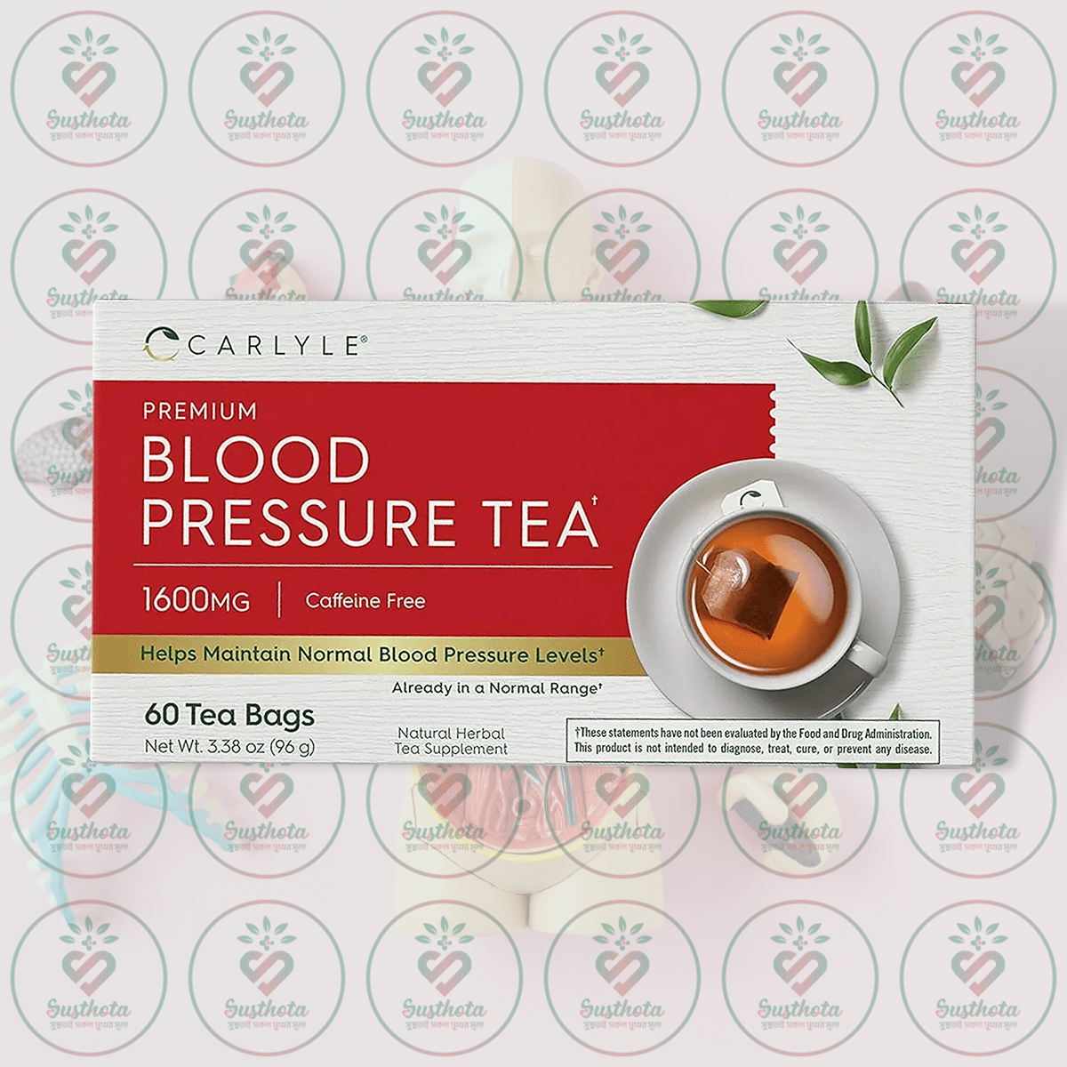 Carlyle Premium Blood Pressure Tea - 1600Mg - 60 Tea Bags In Bangladesh Image 01 Carlyle Premium Blood Pressure Tea - 1600Mg - 60 Tea Bags In Bangladesh Image 01