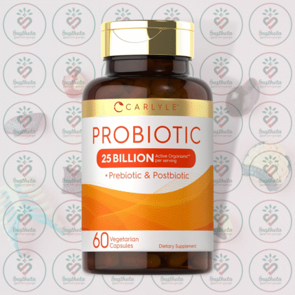 Carlyle Probiotic with Prebiotics & Postbiotics - 25 Billion CFU - 60 Vegetarian Capsules in Bangladesh Image 01