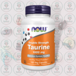 NOW Double Strength Taurine – 1000 mg – 100 Veg Capsules in Bangladesh Image 01
