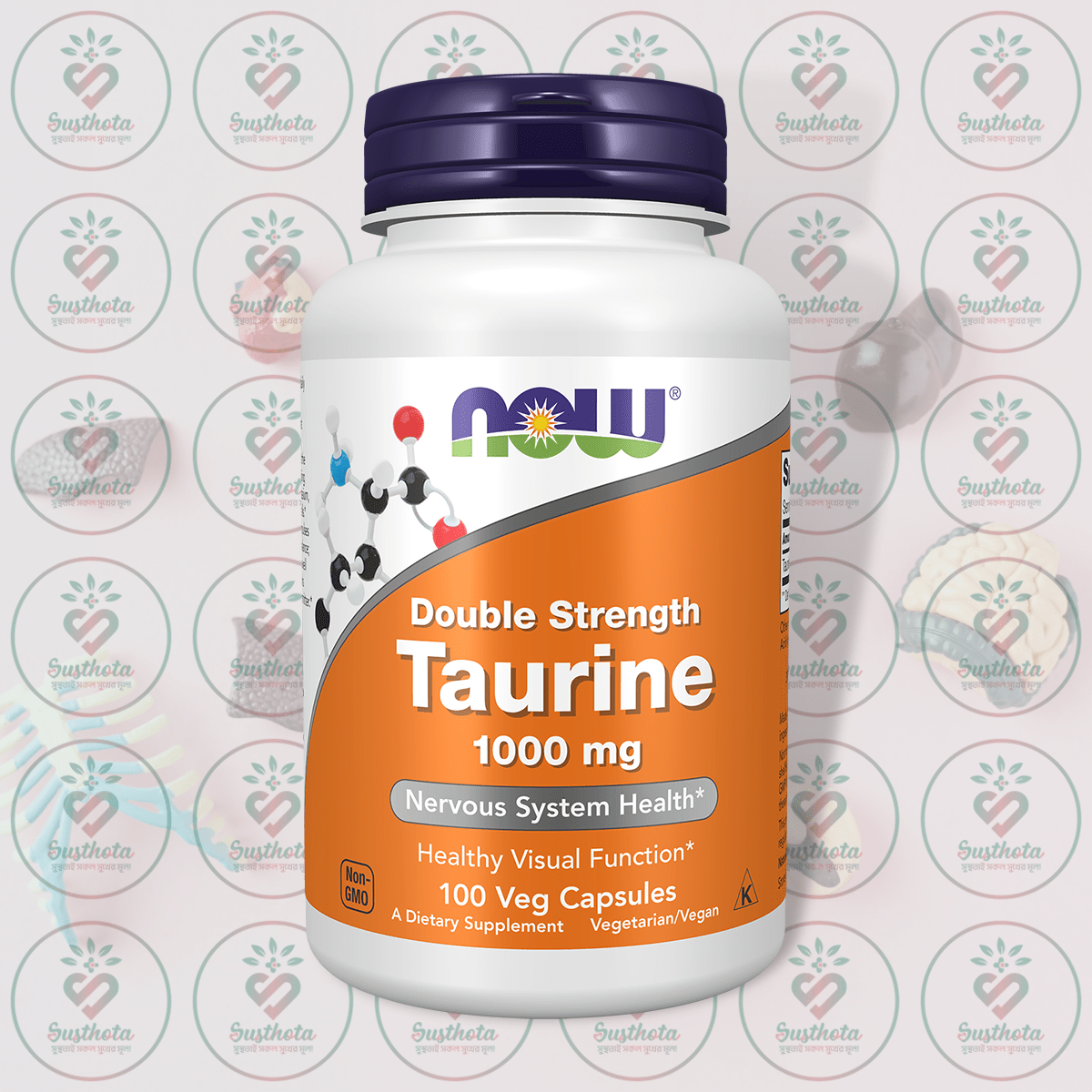 Now Double Strength Taurine – 1000 Mg – 100 Veg Capsules In Bangladesh Image 01 Now Double Strength Taurine – 1000 Mg – 100 Veg Capsules In Bangladesh Image 01