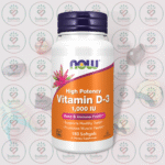 NOW High Potency Vitamin D-3 - 1,000 IU - 180 Softgels in Bangladesh Image 01