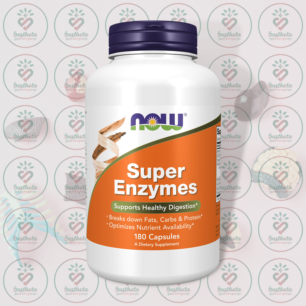 NOW Super Enzymes – 180 Capsules in Bangladesh Image 01