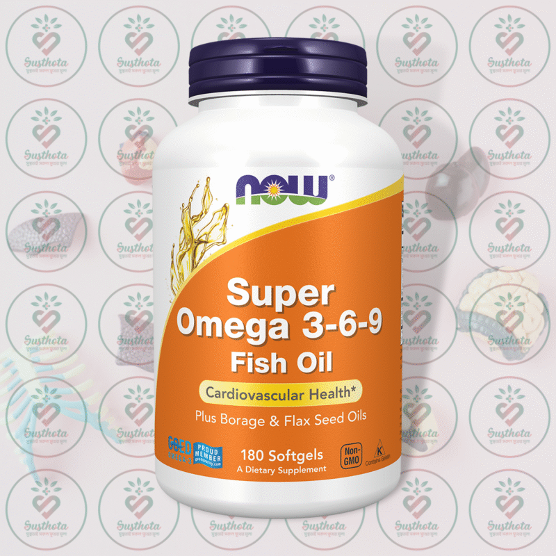 Now Super Omega 3-6-9 – 1200 Mg – 180 Softgels In Bangladesh Image 01