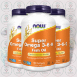 NOW Super Omega 3-6-9 – 1200 mg – 180 Softgels in Bangladesh Image 02