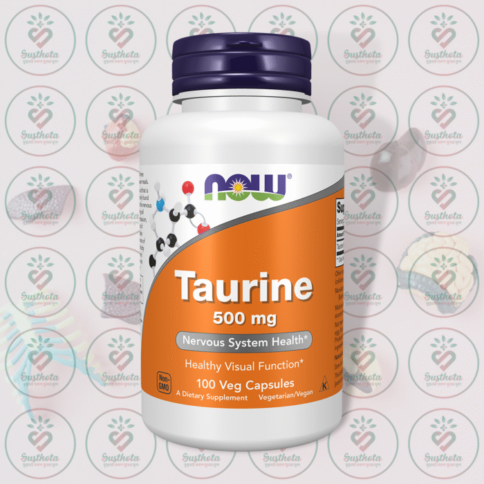 Now Taurine – 500 Mg – 100 Veg Capsules In Bangladesh Image 01